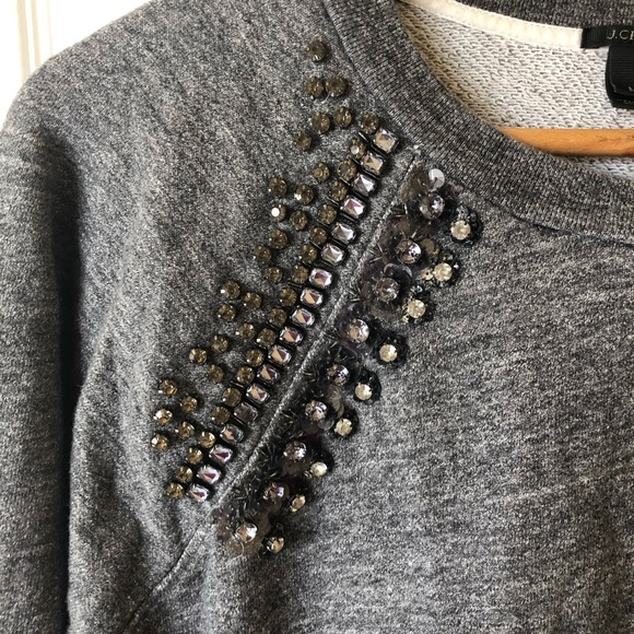J Crew Jewelled Crewneck Sweater - Picture 3 of 6